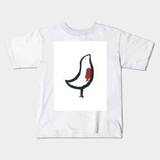 Little red-breasted bird Kids T-Shirt